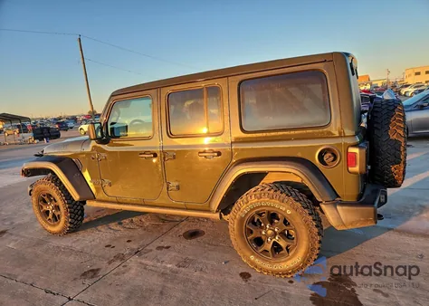 2021 Jeep Wrangler Unlimited Sport из США, поврежденный, VIN 1C4HJXDN0MW851703